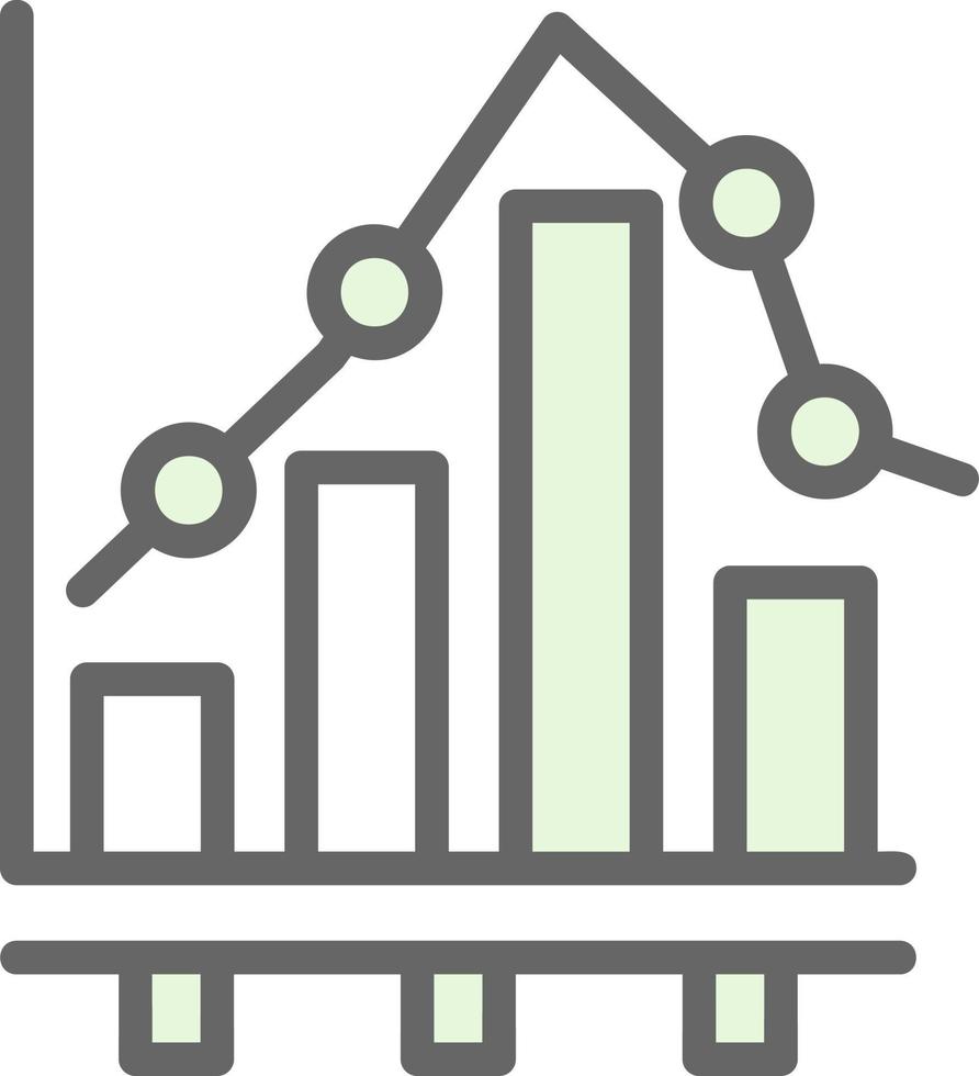 Bar Chart Vector Icon Design