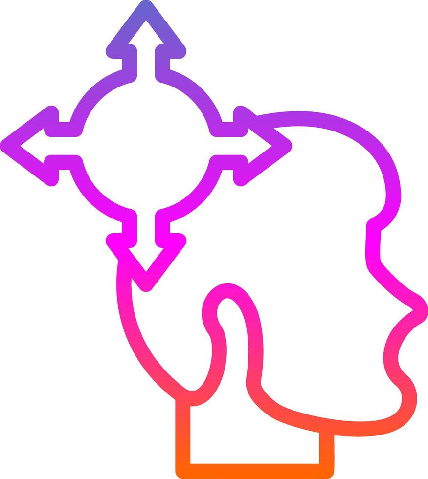 Decision Making Vector Icon Design