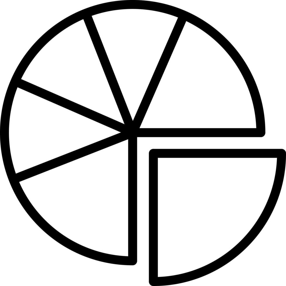 Pie Chart Vector Icon Design