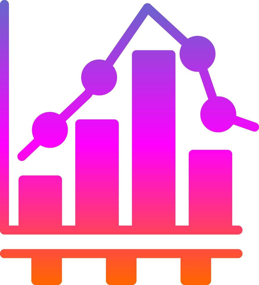 Bar Chart Vector Icon Design