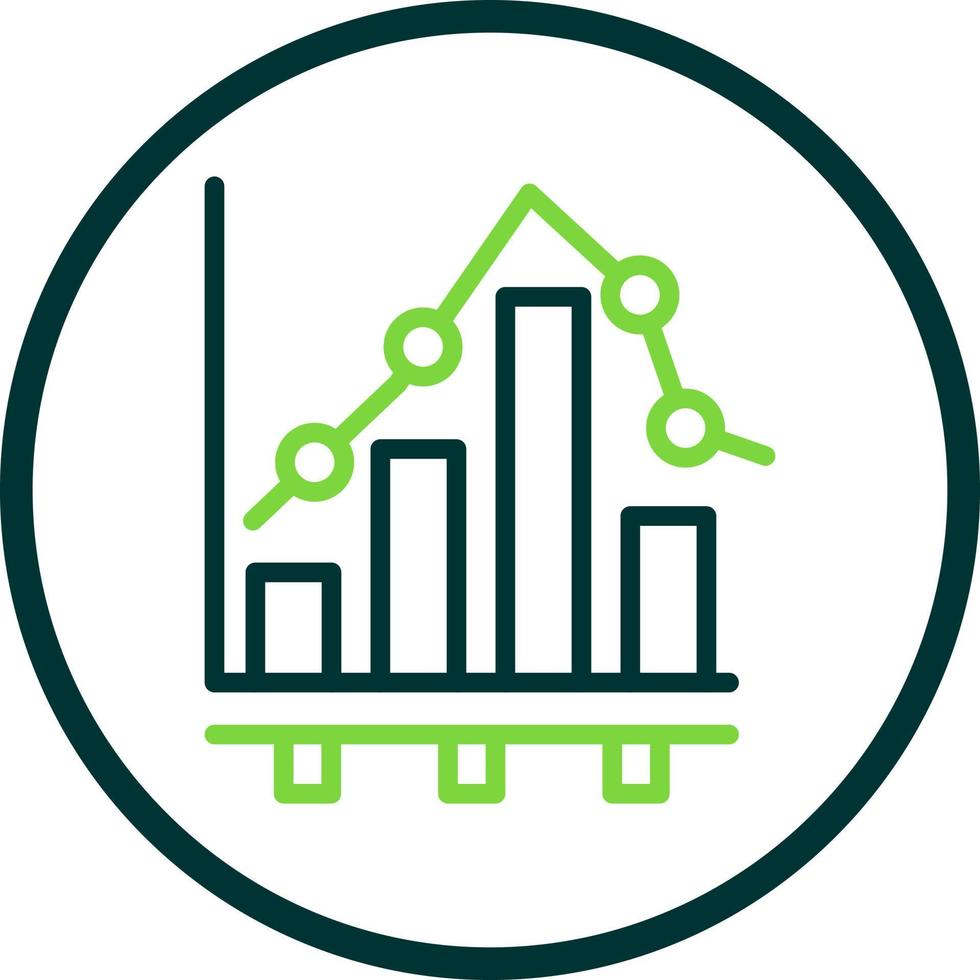 Bar Chart Vector Icon Design