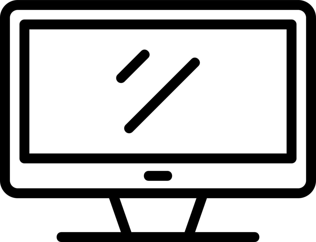 Monitor Vector Icon Design