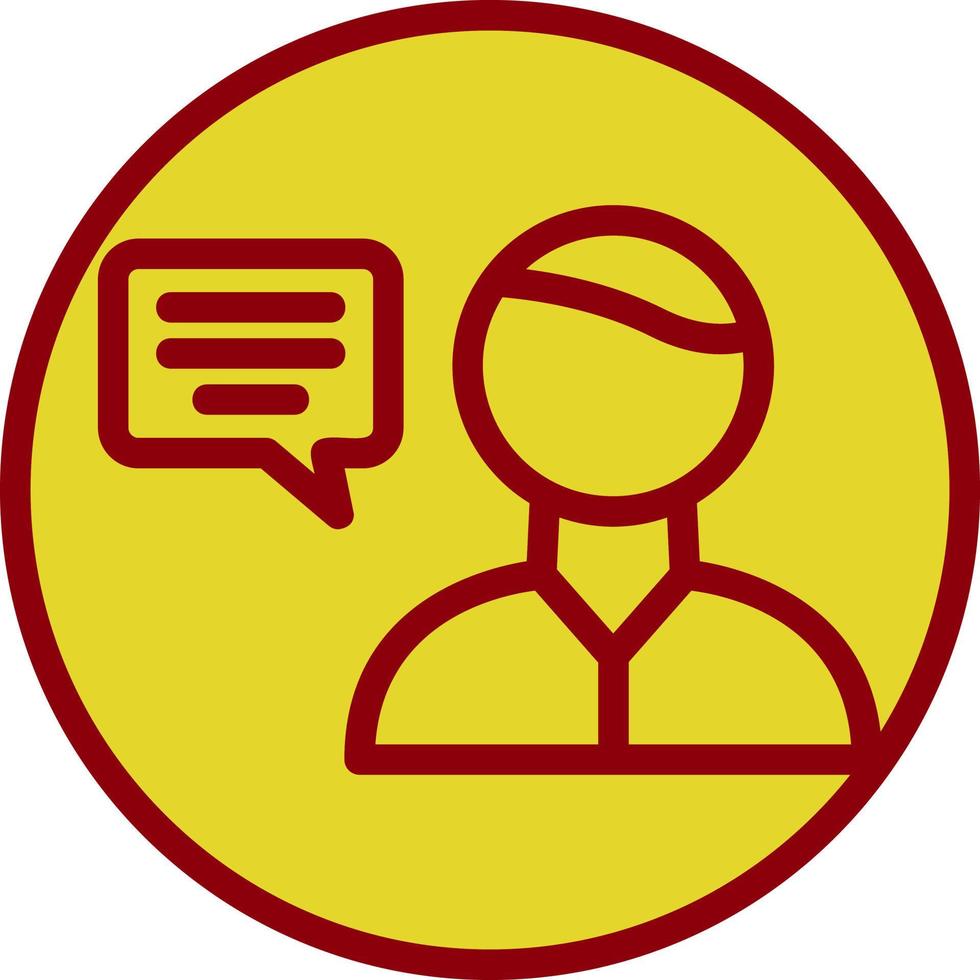 User Communication Vector Icon Design