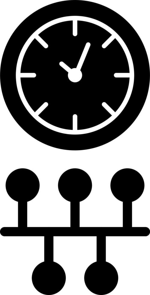 diseño de icono de vector de línea de tiempo