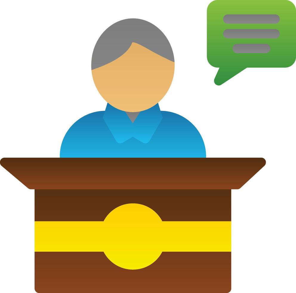 Spokesperson Vector Icon Design