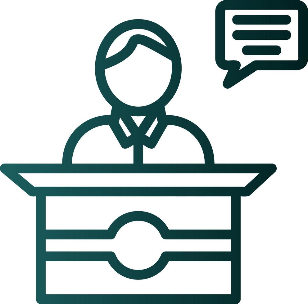 Spokesperson Vector Icon Design