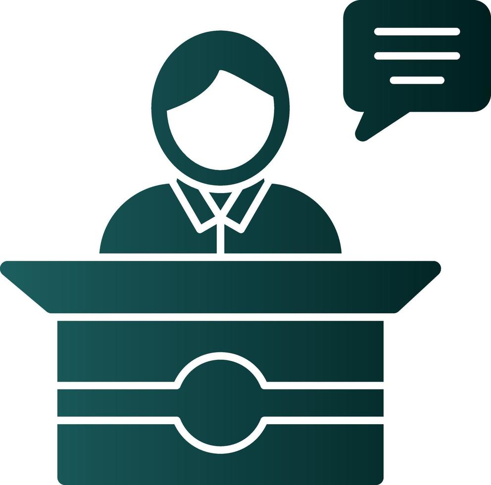 Spokesperson Vector Icon Design