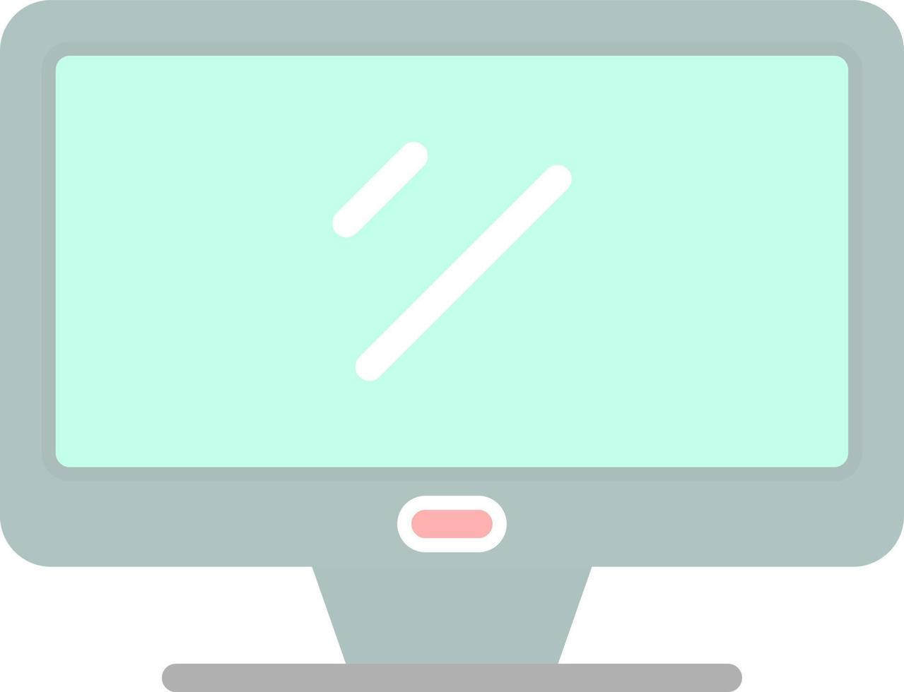 Monitor Vector Icon Design