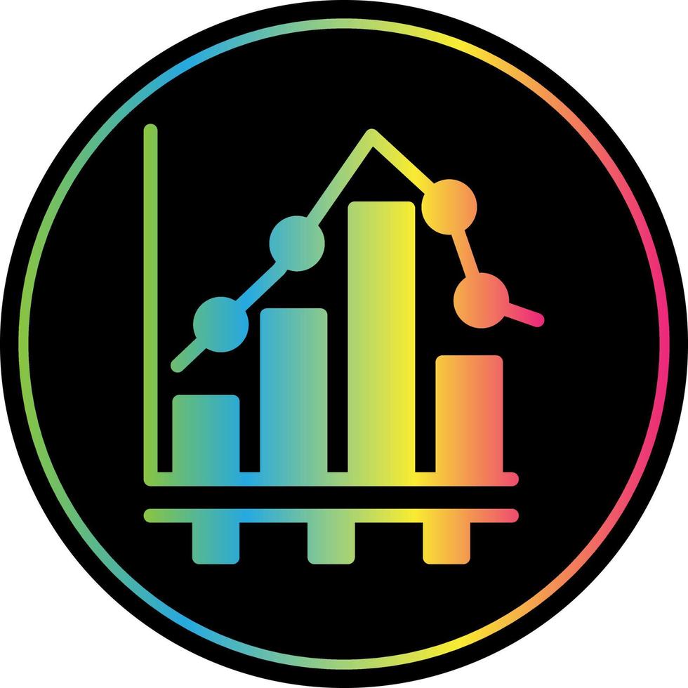 Bar Chart Vector Icon Design