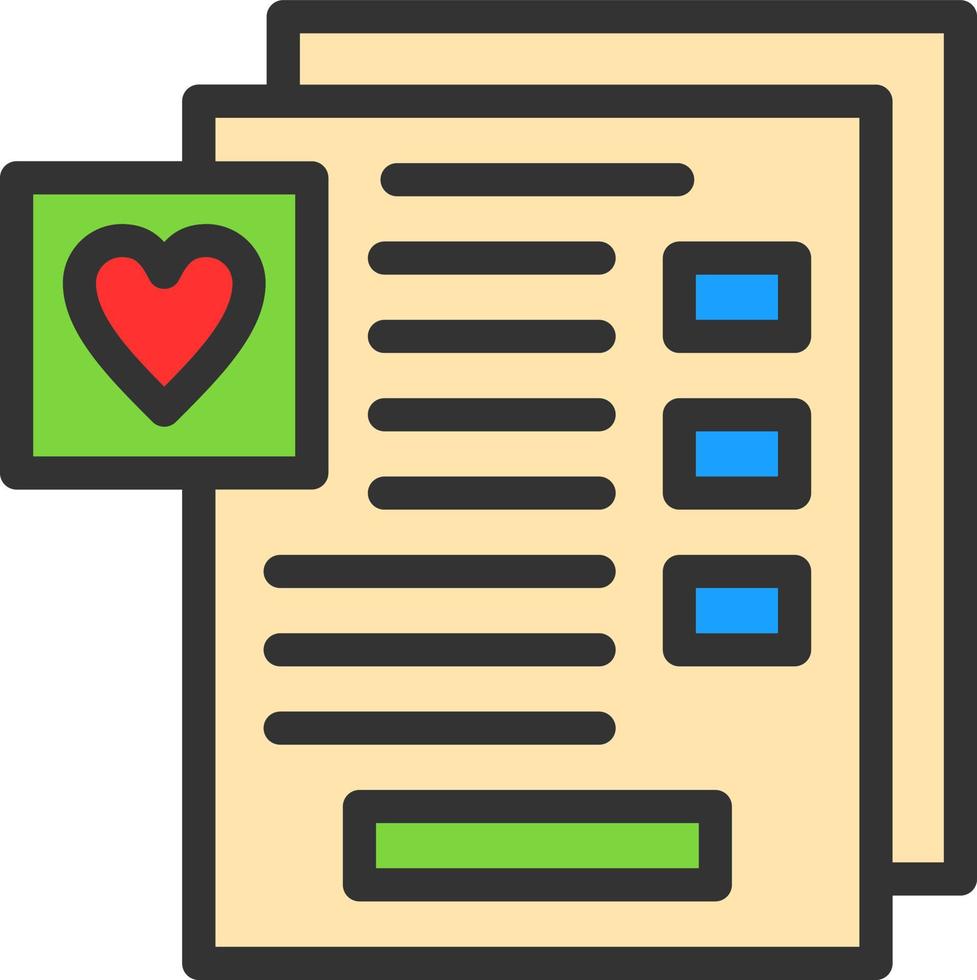 Wishlist Vector Icon Design