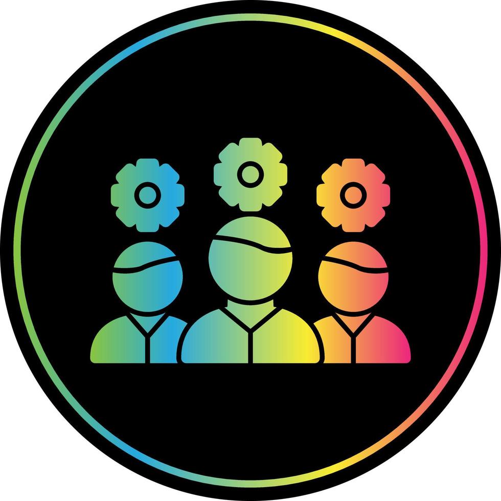 Team Management Vector Icon Design