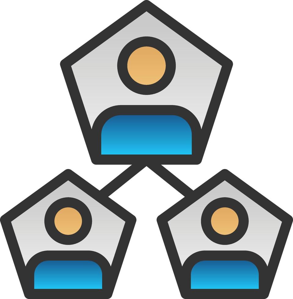 diseño de icono de vector de segmentación