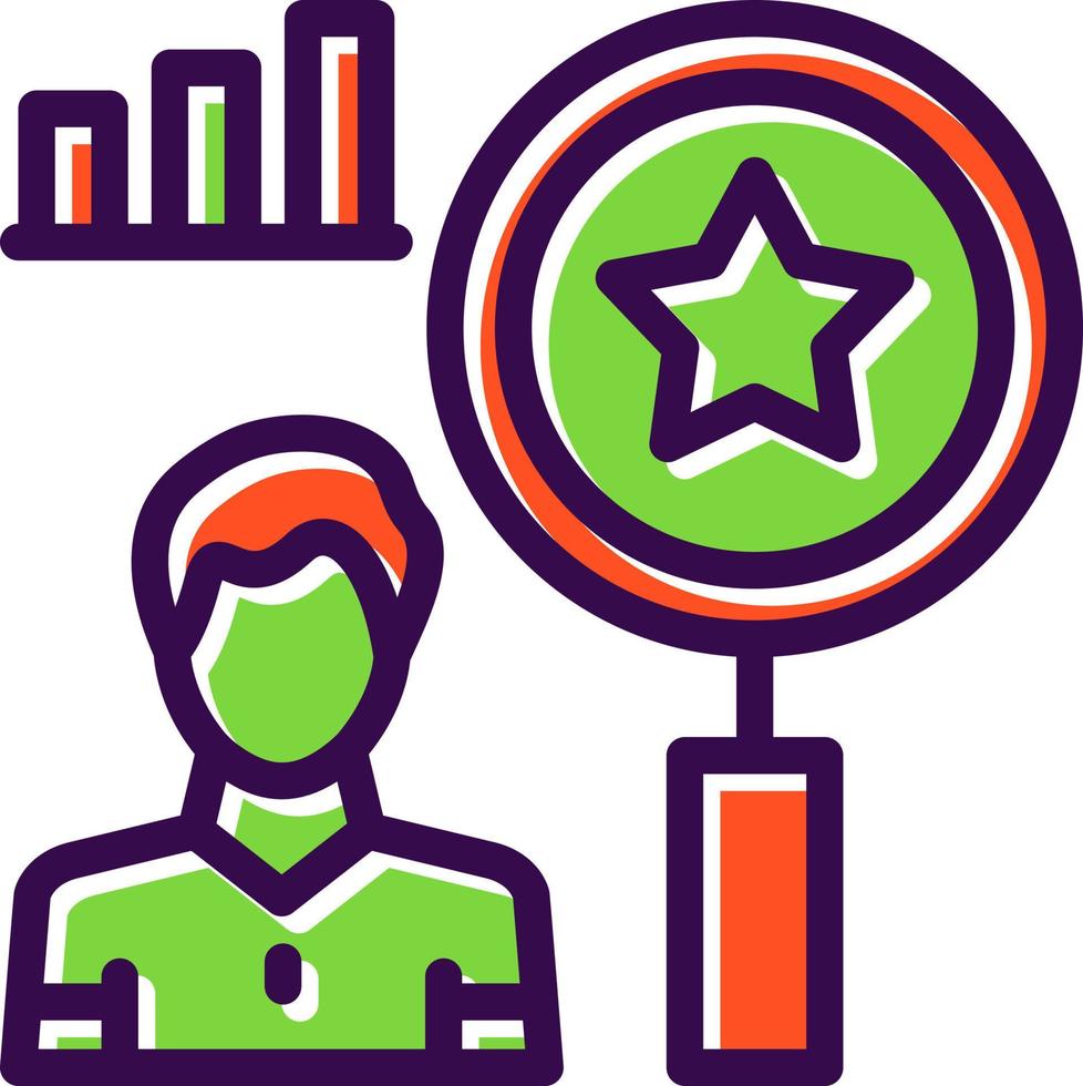 Qualitative Research Vector Icon Design