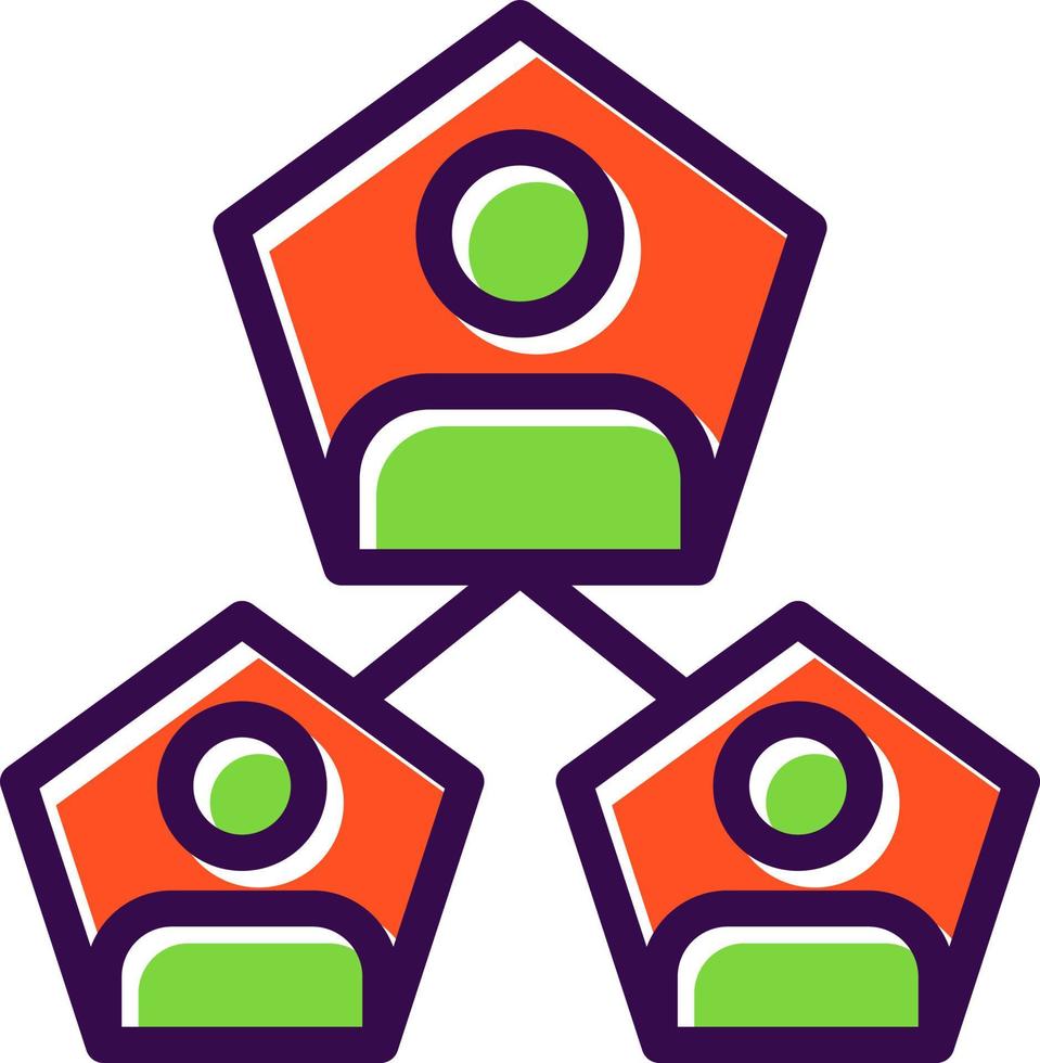 diseño de icono de vector de segmentación