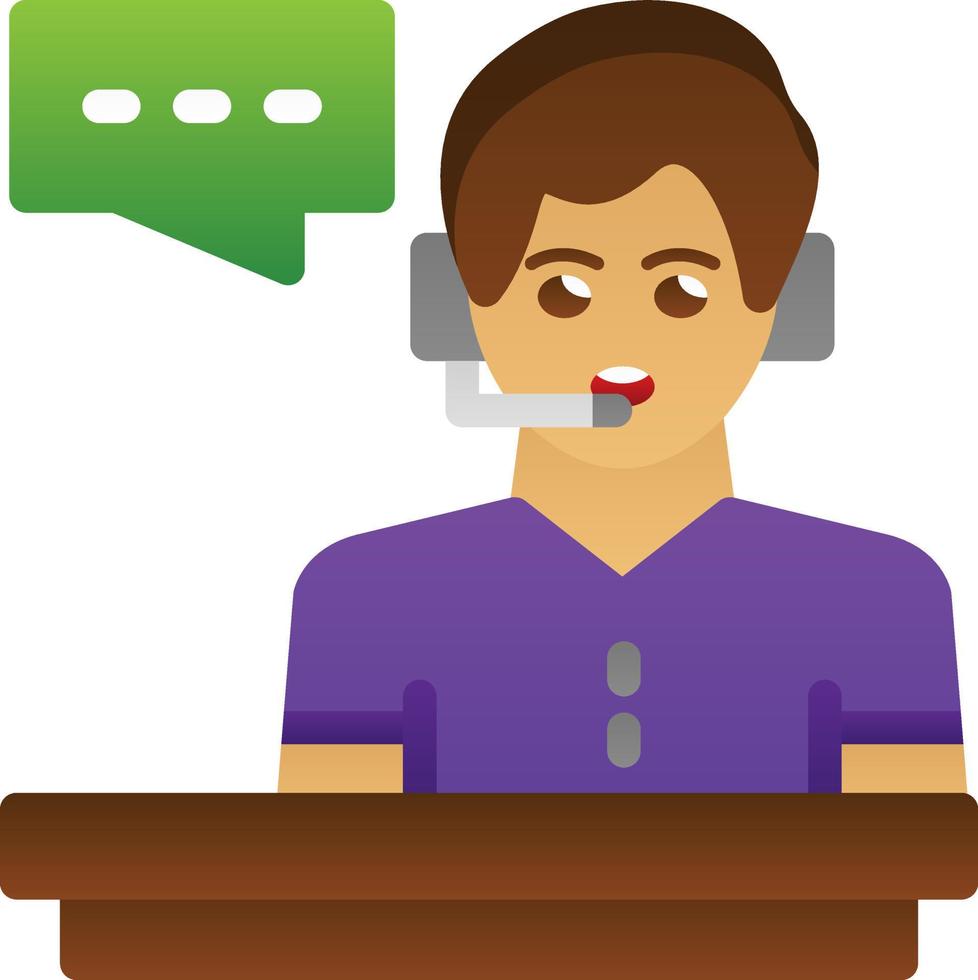 Customer Service Vector Icon Design