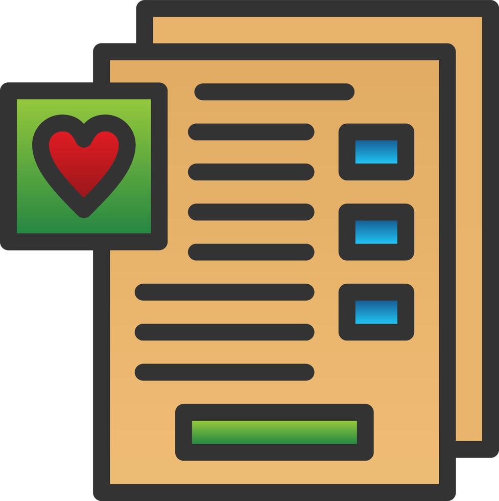 Wishlist Vector Icon Design