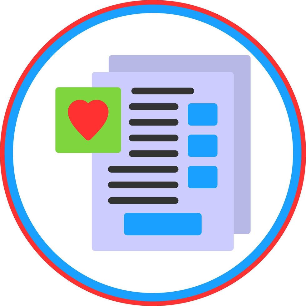Wishlist Vector Icon Design
