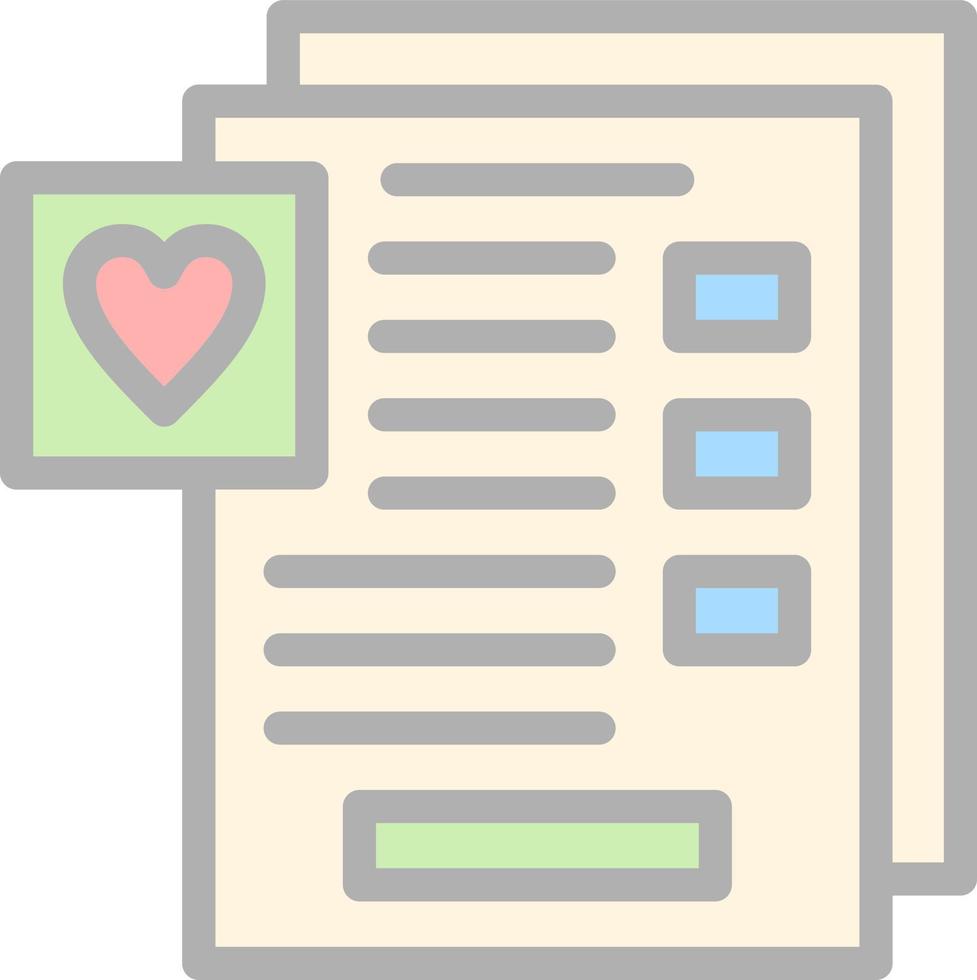 Wishlist Vector Icon Design