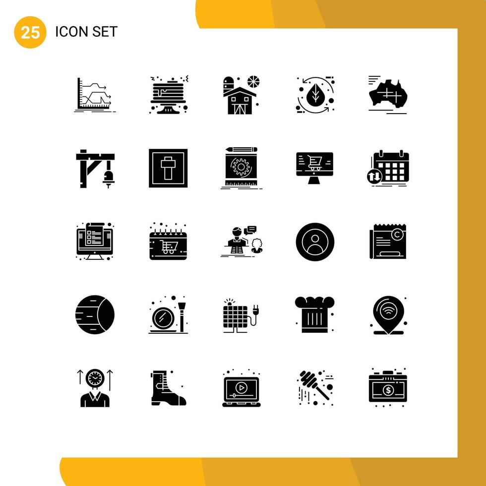 25 Creative Icons Modern Signs and Symbols of nature environment pancake ecology farming Editable Vector Design Elements