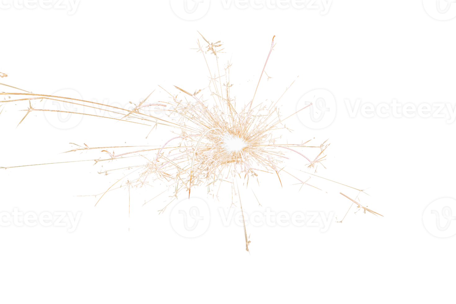 brandend sterretje geïsoleerd Aan transparant achtergrond. vuurwerk thema. licht effect en textuur. Kerstmis en nieuw jaar decoratie. PNG afbeelding.