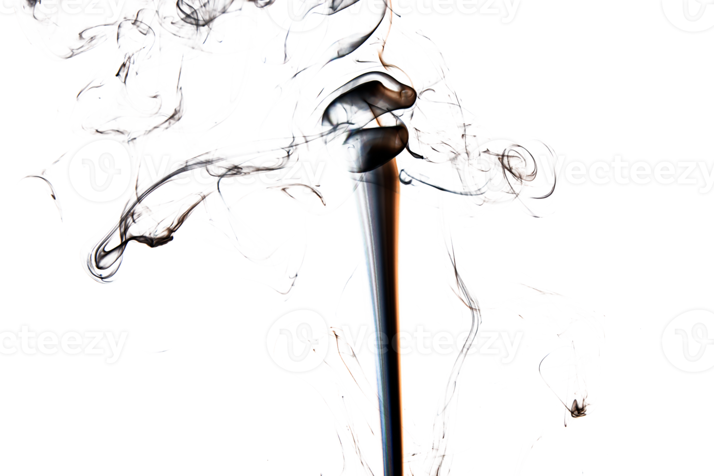 Smoke effect texture. Transparent background. Isolated. Smokey and mistic effect. Spirit wave. PNG image.