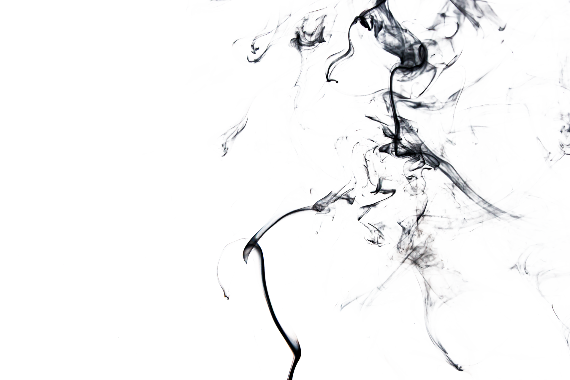 Smoke effect texture. Transparent background. Isolated. Smokey and