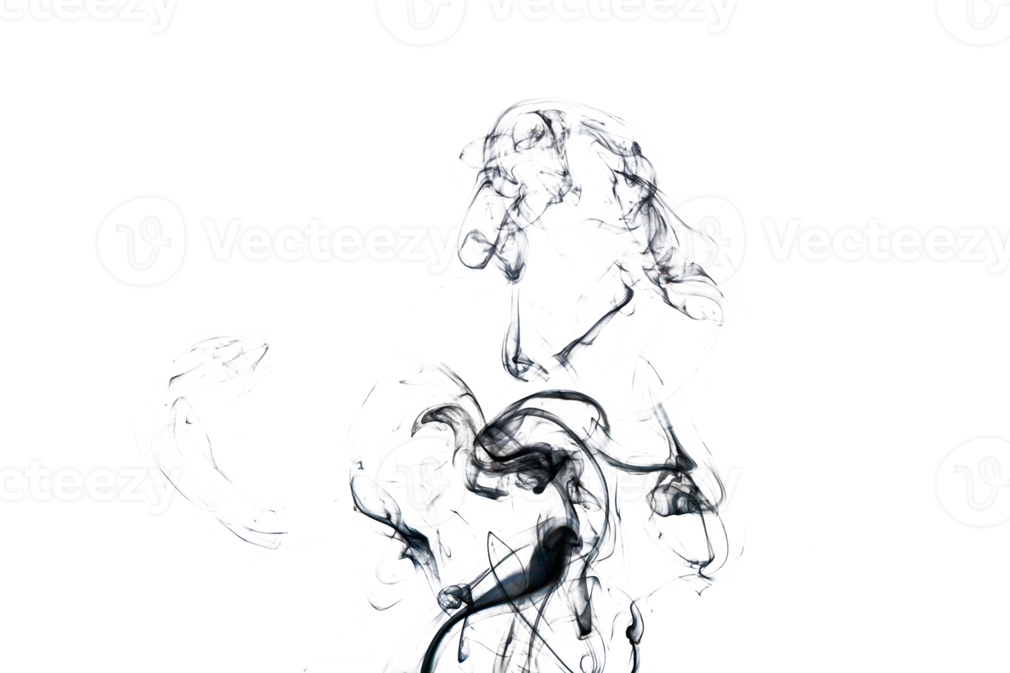 Smoke effect texture. Transparent background. Isolated. Smokey and mistic effect. Spirit wave. png