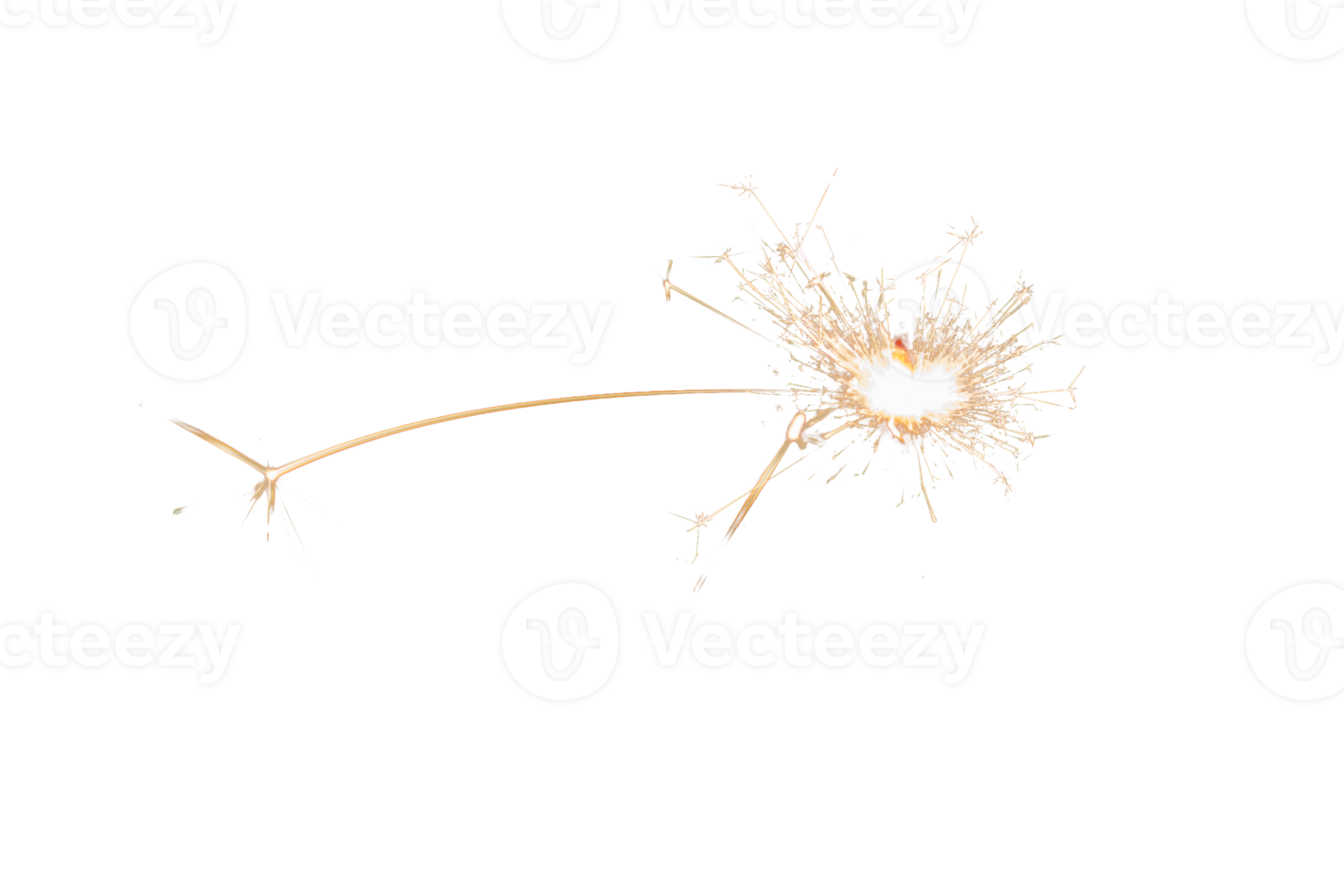 brandend sterretje geïsoleerd Aan transparant achtergrond. vuurwerk thema. licht effect en textuur. Kerstmis en nieuw jaar decoratie. PNG afbeelding.