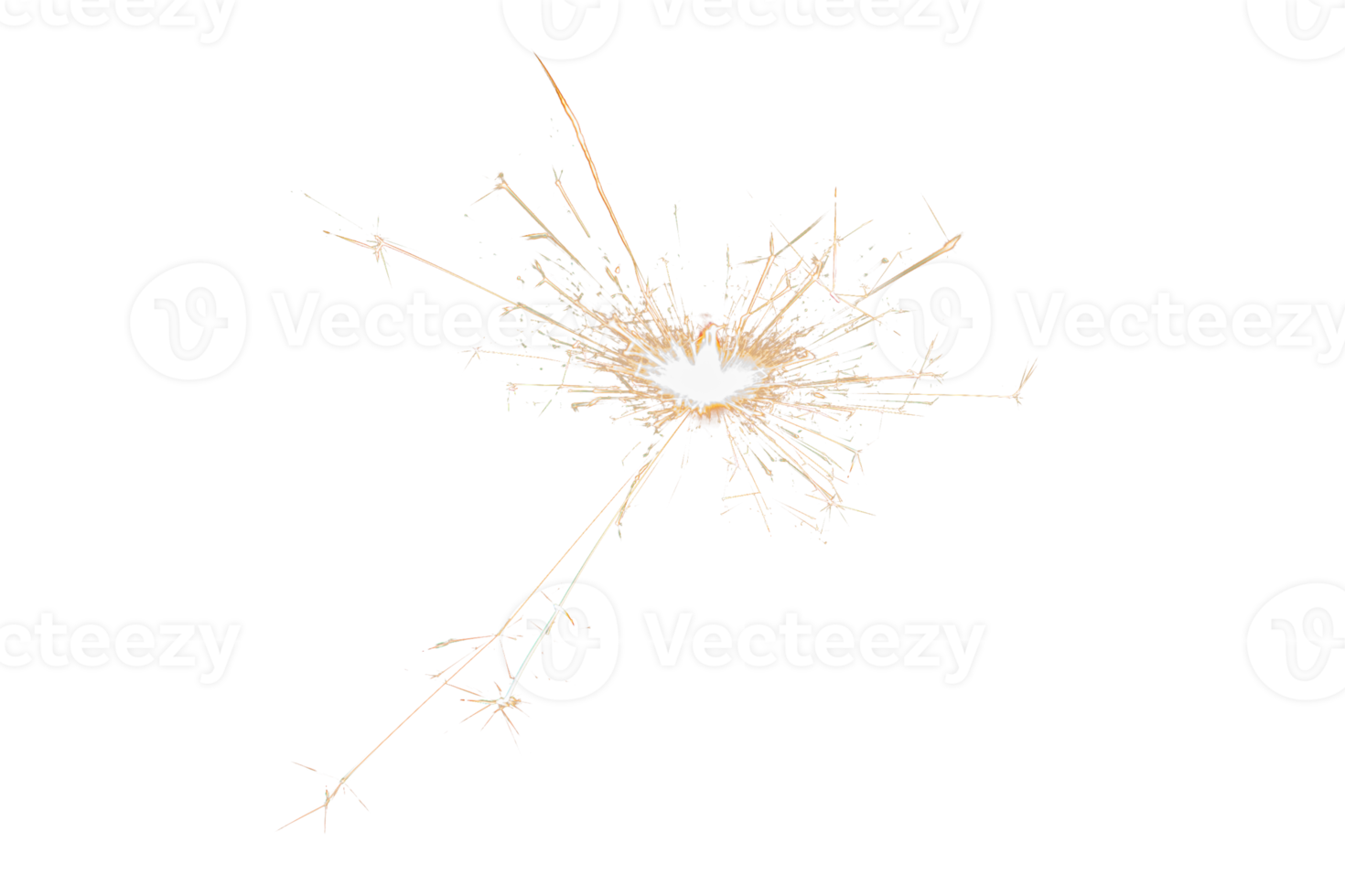 brandend sterretje geïsoleerd Aan transparant achtergrond. vuurwerk thema. licht effect en textuur. Kerstmis en nieuw jaar decoratie. PNG afbeelding.