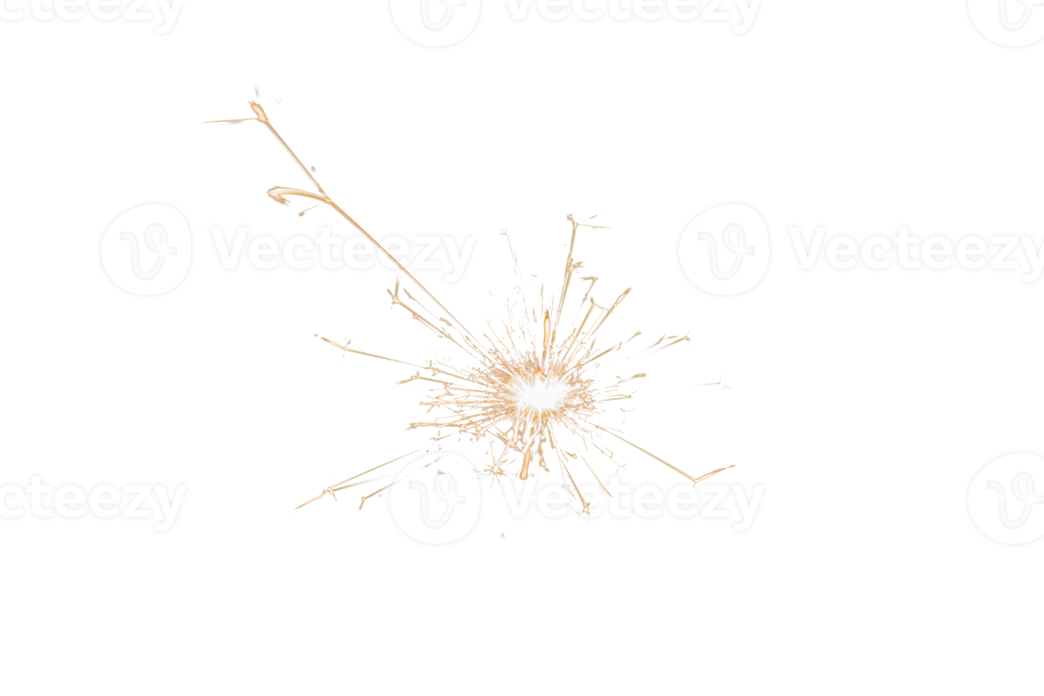 brandend sterretje geïsoleerd Aan transparant achtergrond. vuurwerk thema. licht effect en textuur. Kerstmis en nieuw jaar decoratie. PNG afbeelding.