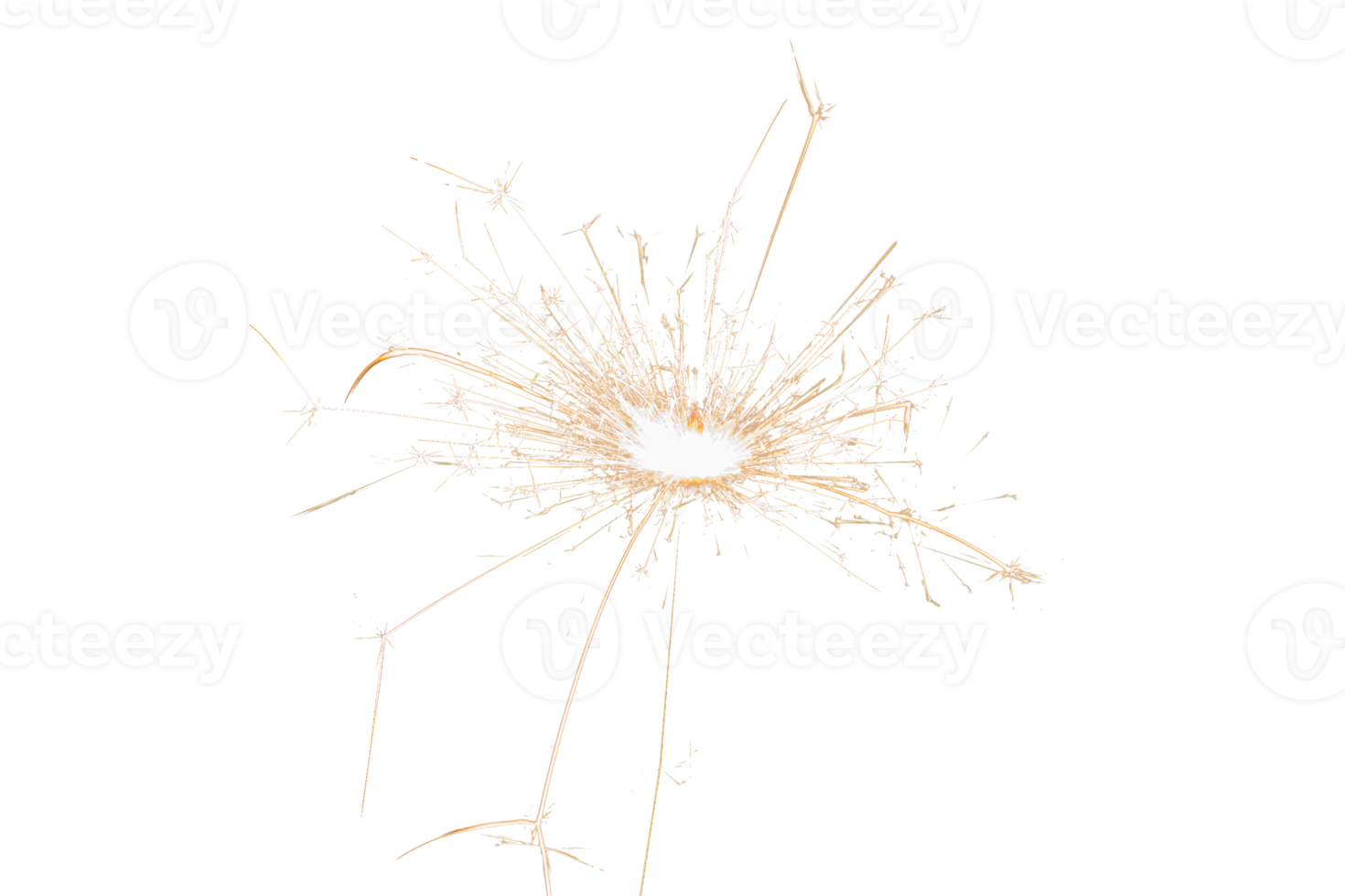 brandend sterretje geïsoleerd Aan transparant achtergrond. vuurwerk thema. licht effect en textuur. Kerstmis en nieuw jaar decoratie. PNG afbeelding.