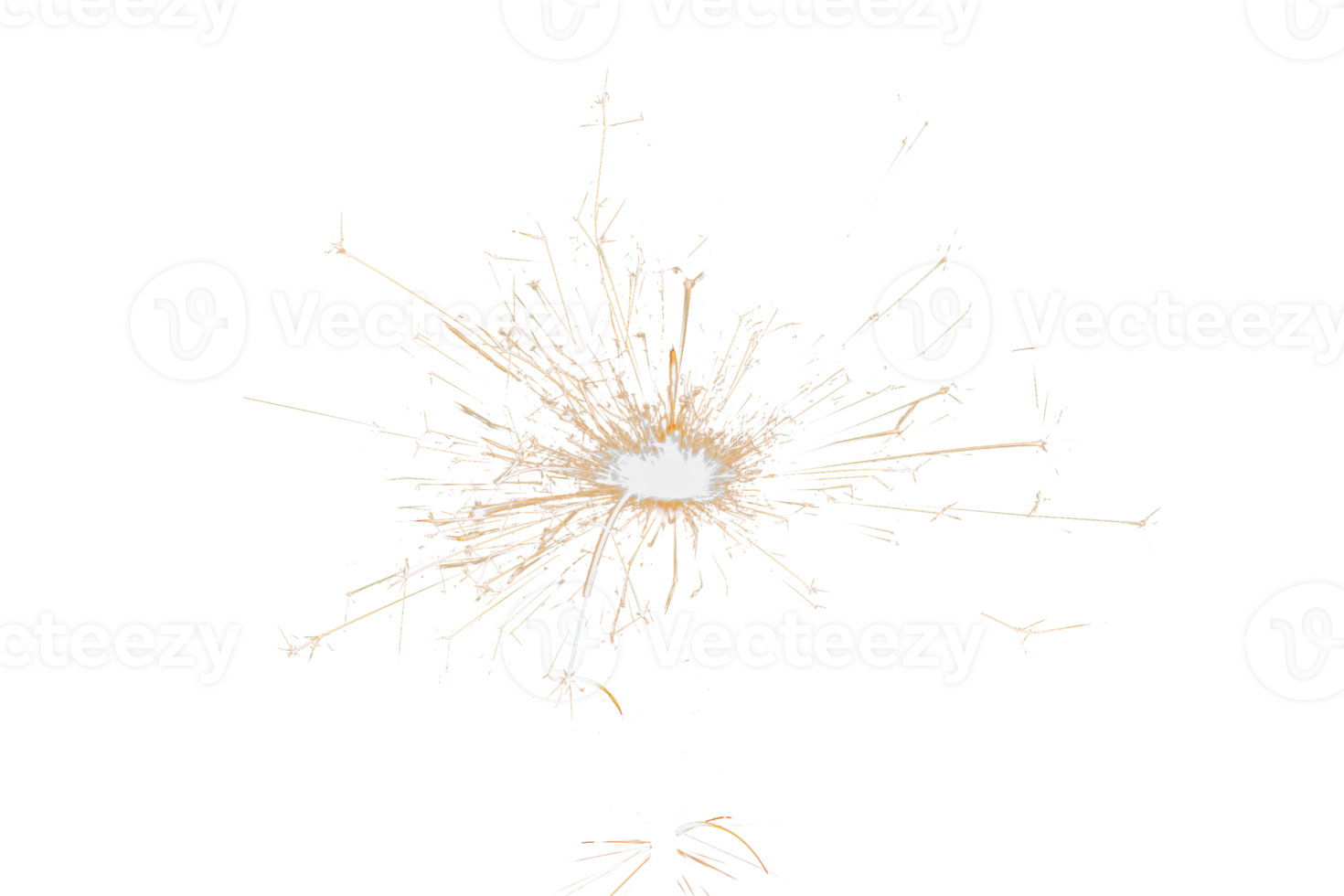 brandend sterretje geïsoleerd Aan transparant achtergrond. vuurwerk thema. licht effect en textuur. Kerstmis en nieuw jaar decoratie. PNG afbeelding.