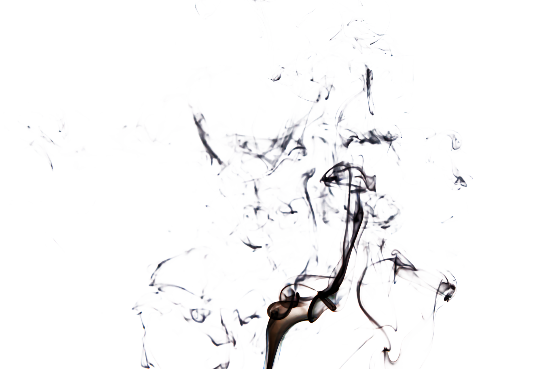 Smoke effect texture. Transparent background. Isolated. Smokey and