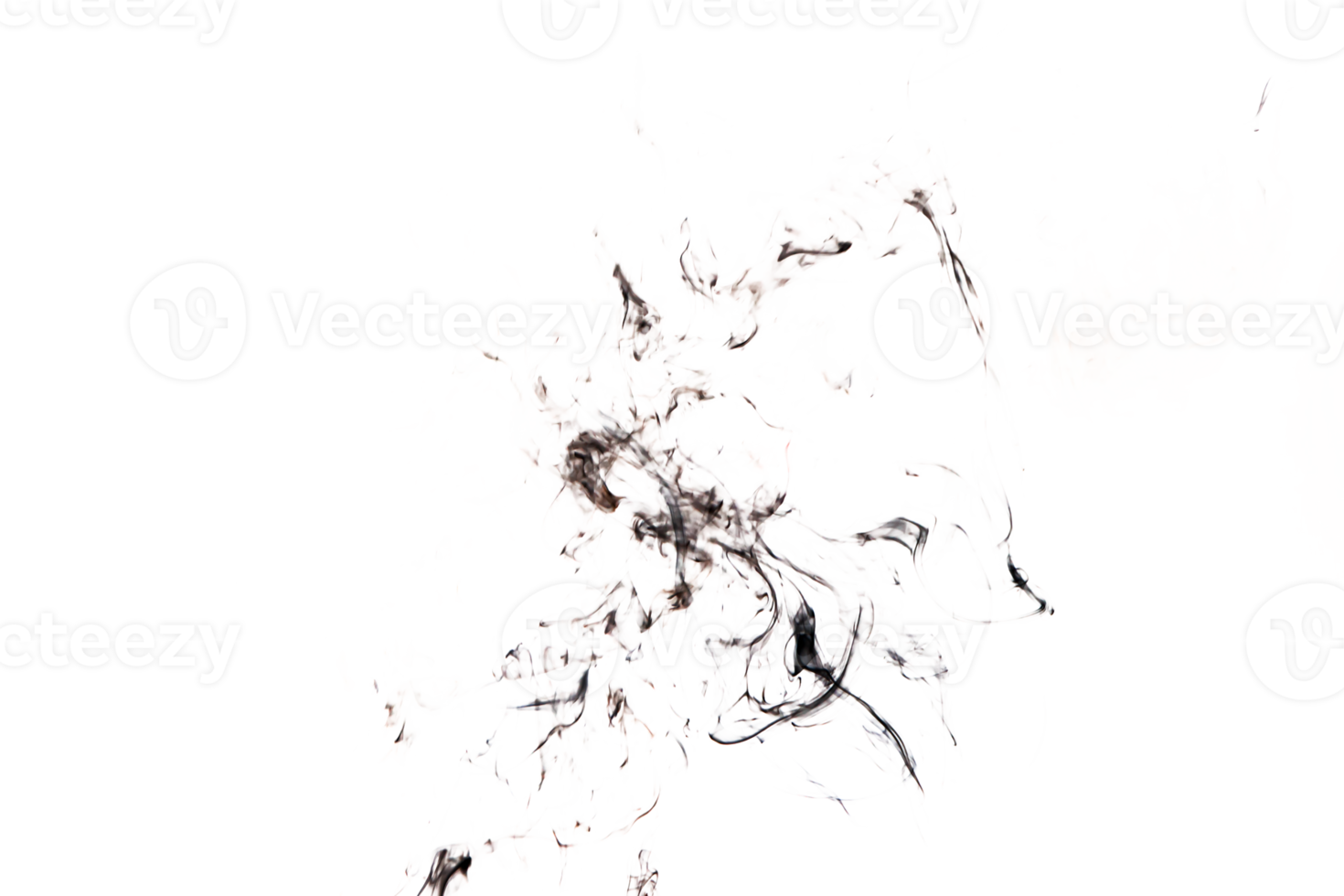 Smoke effect texture. Transparent background. Isolated. Smokey and mistic effect. Spirit wave. PNG image.