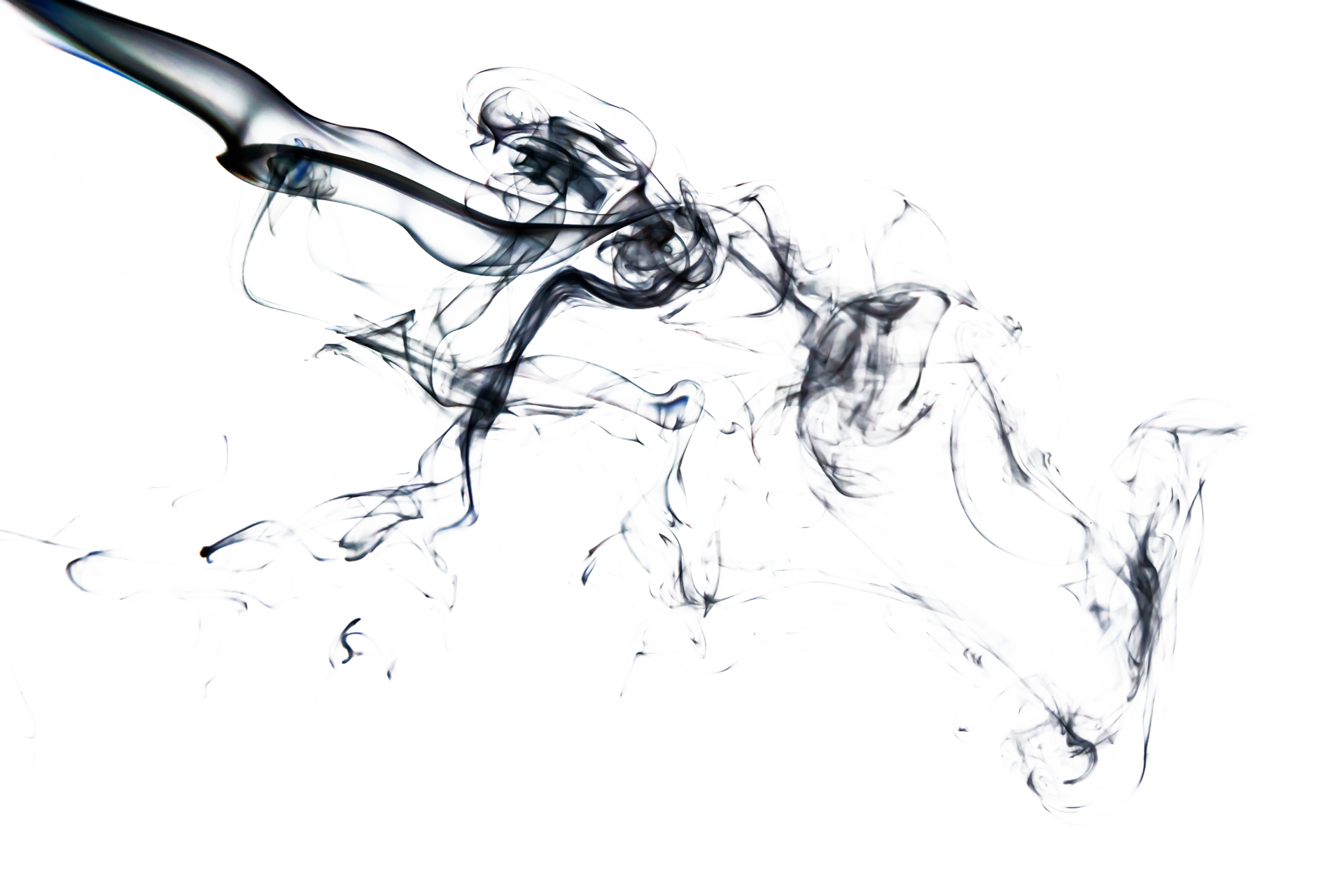 Smoke effect texture. Transparent background. Isolated. Smokey and