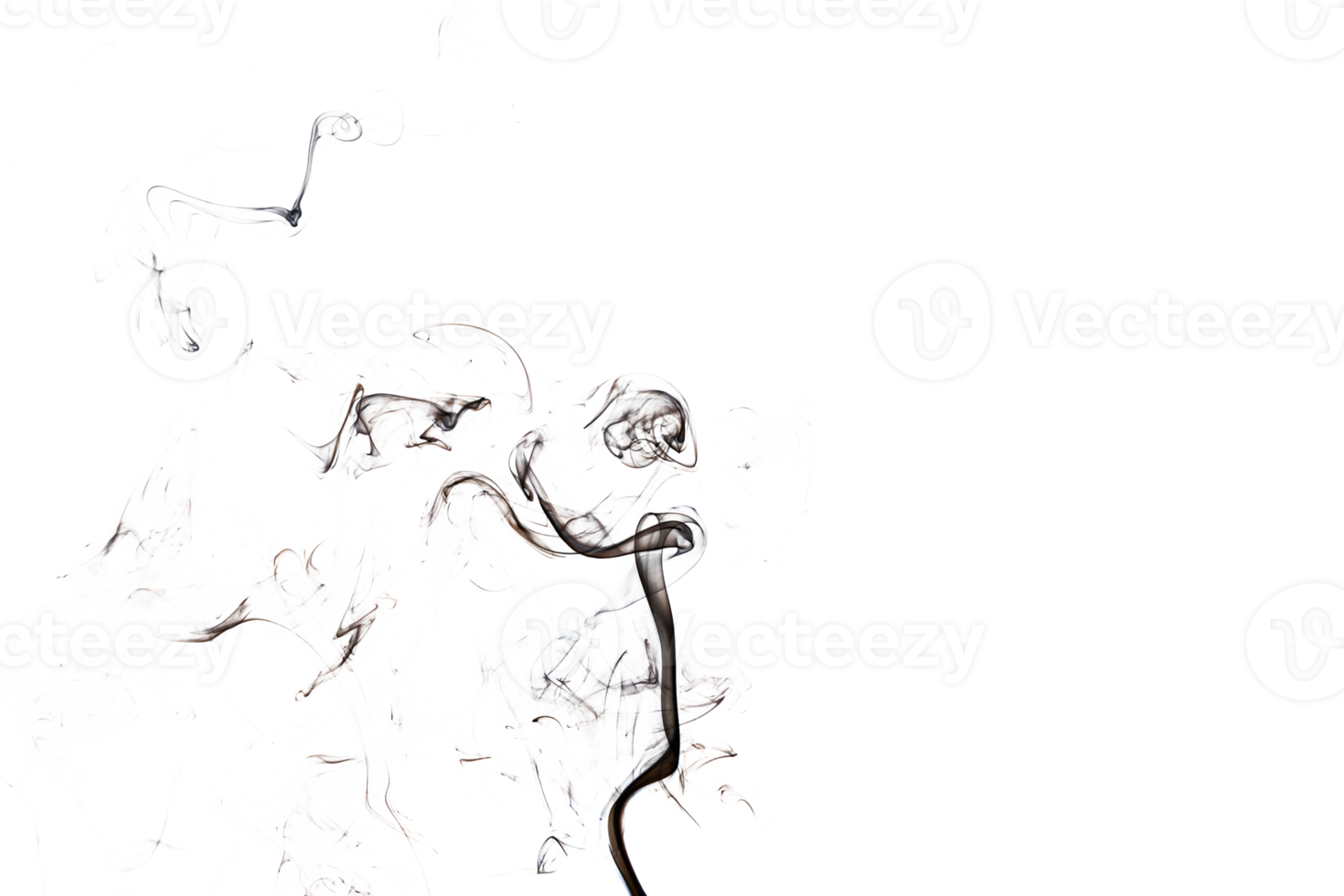 Smoke effect texture. Transparent background. Isolated. Smokey and mistic effect. Spirit wave. png