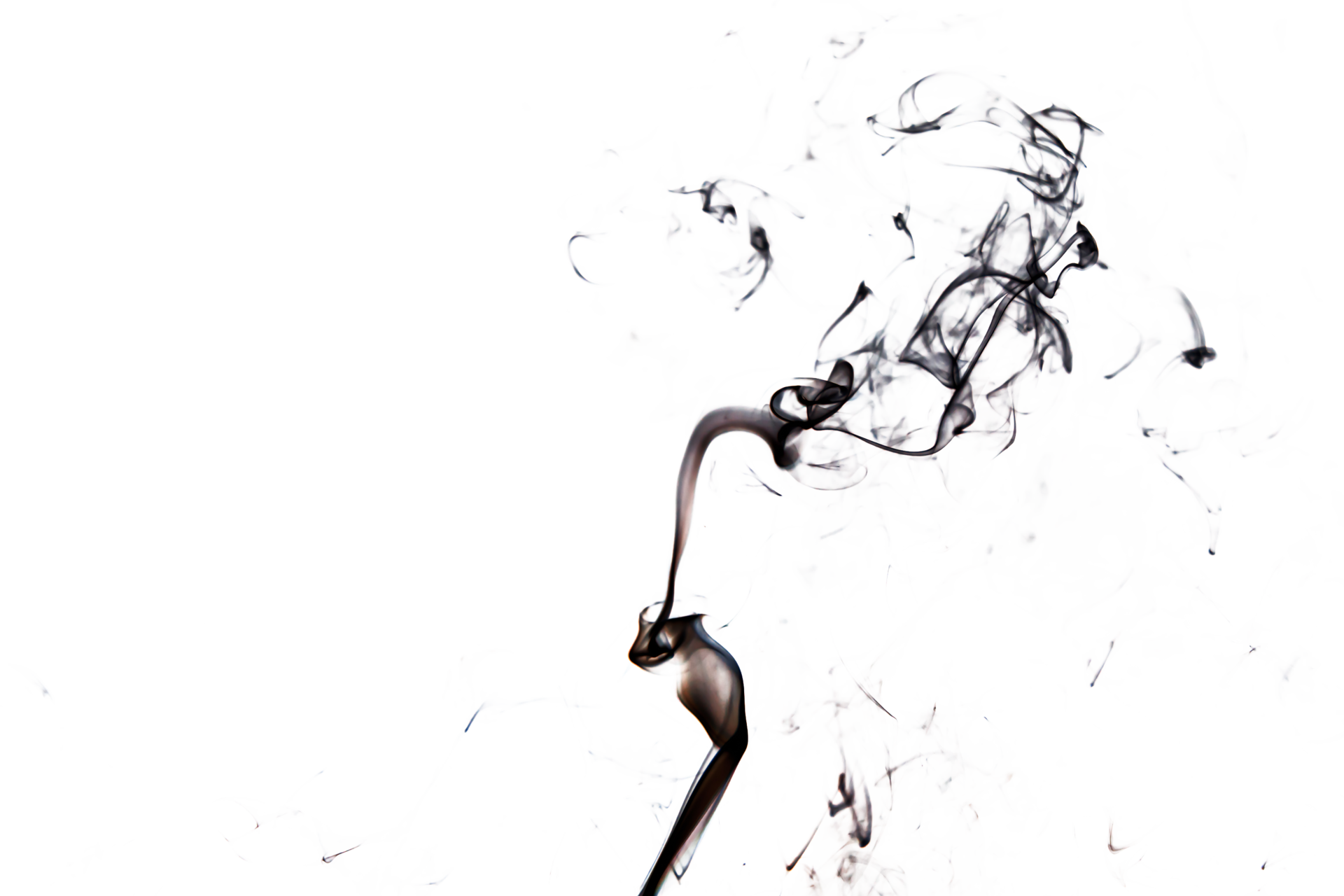 Smoke effect texture. Transparent background. Isolated. Smokey and