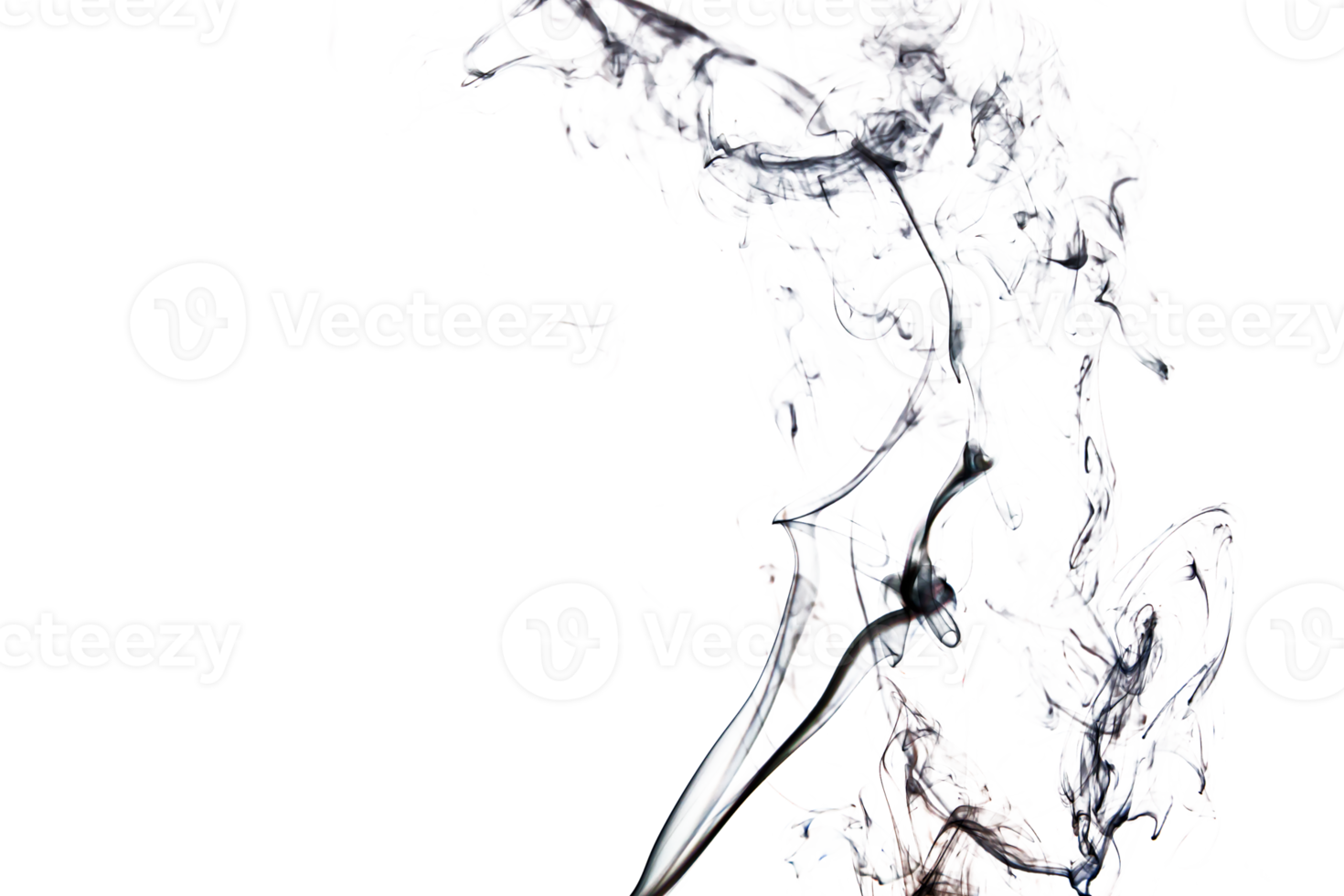 Smoke effect texture. Transparent background. Isolated. Smokey and mistic effect. Spirit wave. PNG image.