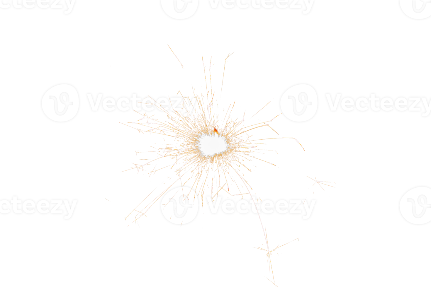 brandend sterretje geïsoleerd Aan transparant achtergrond. vuurwerk thema. licht effect en textuur. Kerstmis en nieuw jaar decoratie. PNG afbeelding.