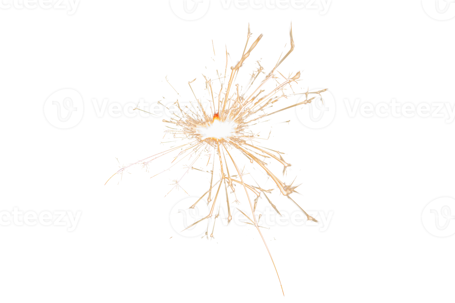 brandend sterretje geïsoleerd Aan transparant achtergrond. vuurwerk thema. licht effect en textuur. Kerstmis en nieuw jaar decoratie. PNG afbeelding.