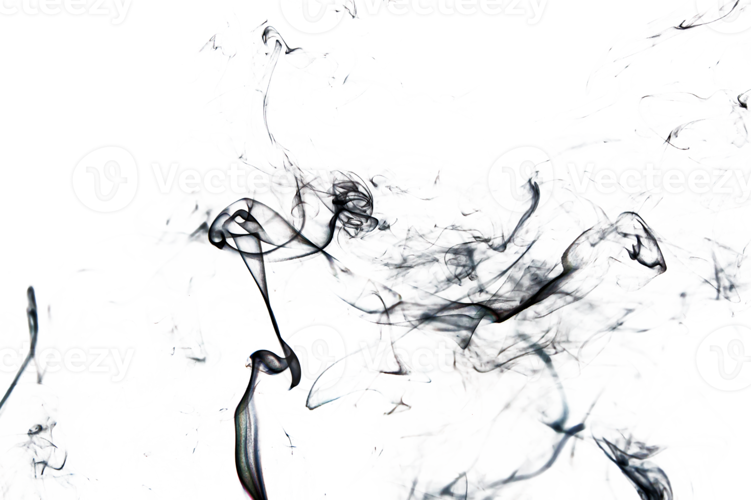 Smoke effect texture. Transparent background. Isolated. Smokey and mistic effect. Spirit wave. PNG image.