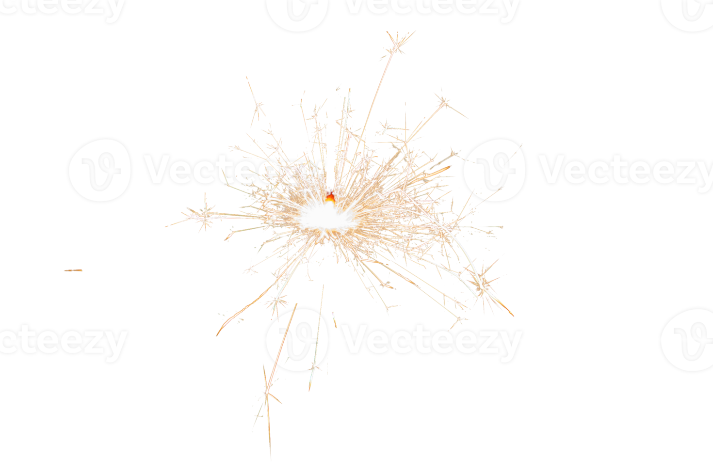 brandend sterretje geïsoleerd Aan transparant achtergrond. vuurwerk thema. licht effect en textuur. Kerstmis en nieuw jaar decoratie. PNG afbeelding.