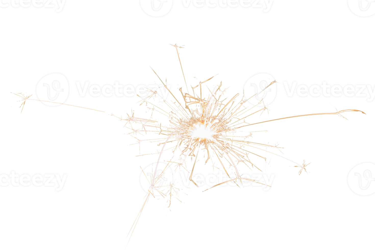 brandend sterretje geïsoleerd Aan transparant achtergrond. vuurwerk thema. licht effect en textuur. Kerstmis en nieuw jaar decoratie. PNG afbeelding.