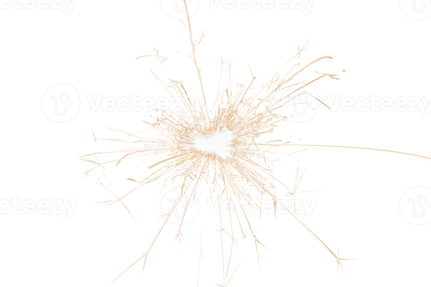 brandend sterretje geïsoleerd Aan transparant achtergrond. vuurwerk thema. licht effect en textuur. Kerstmis en nieuw jaar decoratie. PNG afbeelding.