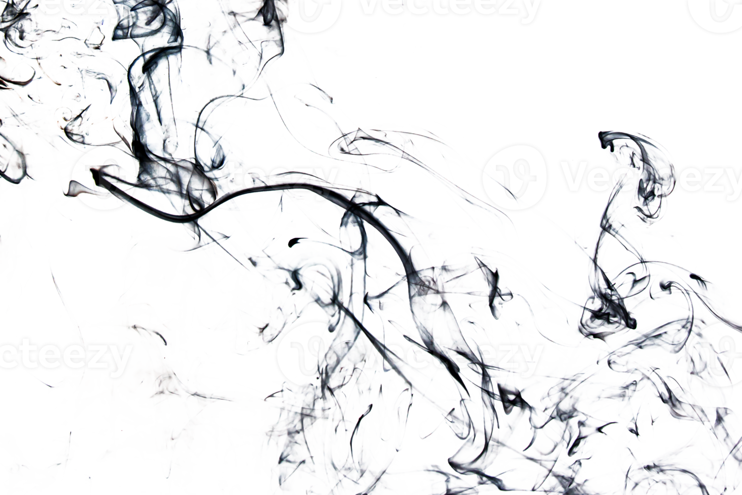 Smoke effect texture. Transparent background. Isolated. Smokey and mistic effect. Spirit wave. PNG image.