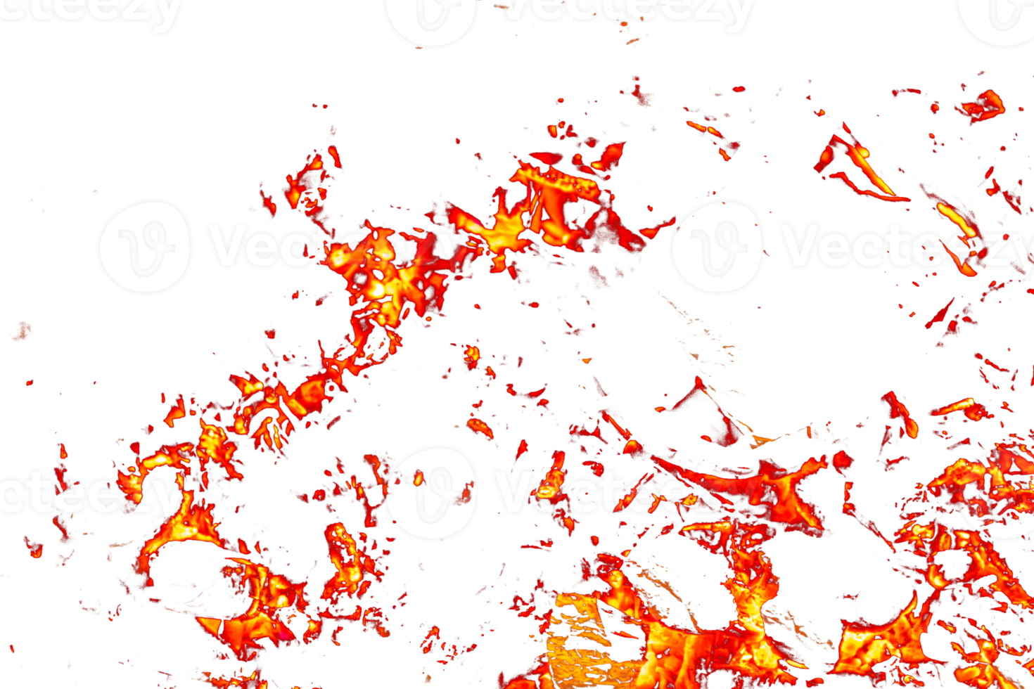 brand vlam textuur. brandend materiaal achtergrond. brandwond effect patroon. uitbarsten en fakkel behang. transparant achtergrond. png