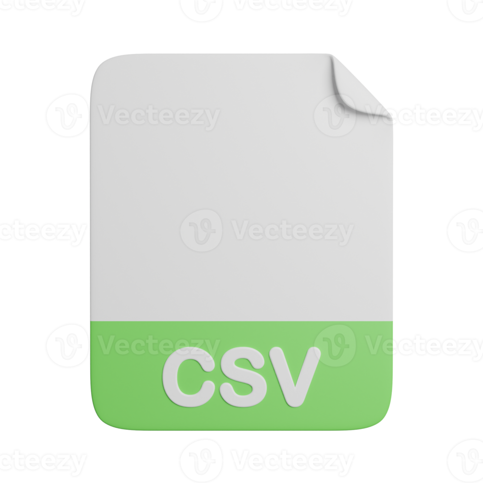 CSV Document File Extension png