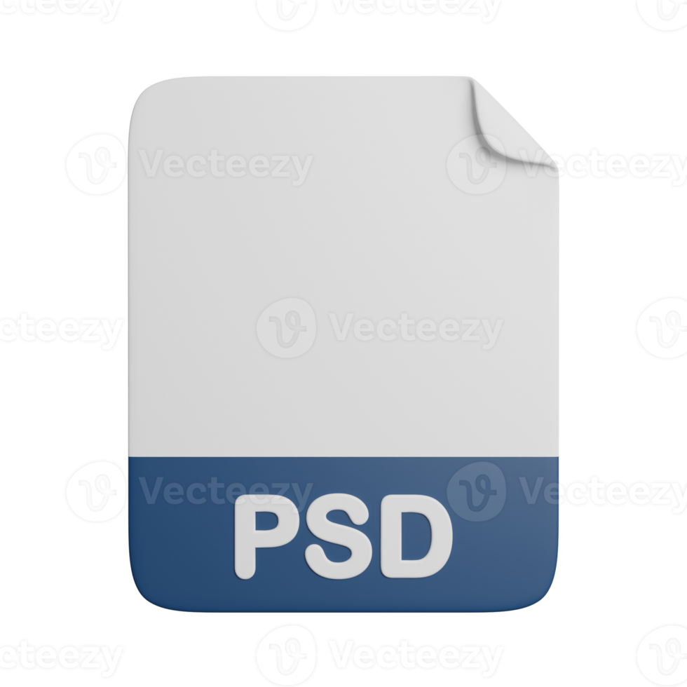 extension de fichier de document psd png