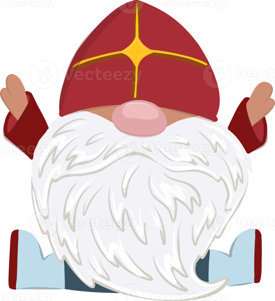 st. Nicolau dia. véspera de sinterklaas. gnomo de natal. png