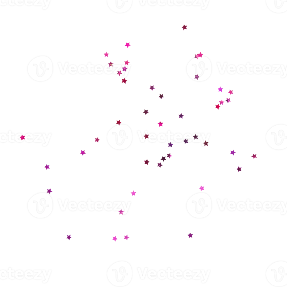 Violetter Sternkonfetti, lila Sterne funkeln Dekorationsausschnitt, png-Datei png